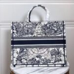 Dior Large Book Tote Bag Knockoff in Around The World Embroidered Canvas - Image 2