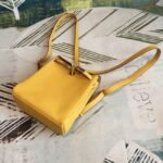 Yellow Clemence Fake Hermes Kelly Ado PM Backpack - Image 7