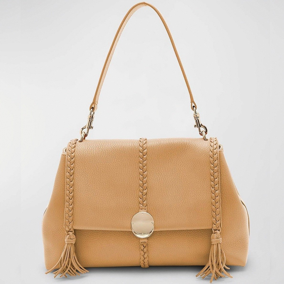 E7B276E7-3F75-45C2-5264-4160278A35D7.jpg Top Quality Replica Chloe Penelope Medium Shoulder Bag in Beige Grained Calfskin - Image 1