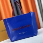 Louis Vuitton Other Leathers Shopper Cabas MM Tote In Blue