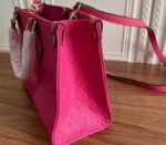 Louis Vuitton Monogram Empreinte Leather Onthego PM Bag In Freesia Pink - Image 5