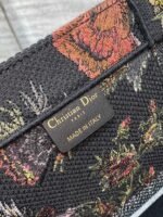 Dior Large Book Tote Bag Faux in Black Jardin Botanique Embroidery - Image 6