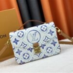 Louis Vuitton LV By The Pool Monogram Tiles Canvas Metis Handbag In Lagoon Blue