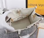 Louis Vuitton Bicolor Monogram Empreinte Leather Onthego PM Bag In Cream And Bois De Rose Pink - Image 5