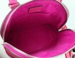 Louis Vuitton Epi Leather Alma BB Handbag In Pondichery Pink With Jacquard Strap - Image 4