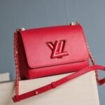 Louis Vuitton Epi Leather Twist MM Bag In Red