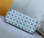 Louis Vuitton LV By The Pool Monogram Tiles Canvas Neverfull MM Tote In Lagoon Blue - Image 4