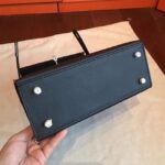 Black Epsom Fake Hermes Kelly 25cm Sellier Structured Purse - Image 6