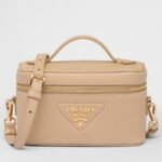 Prada Mini Vanity Bag Fake in Sand Beige