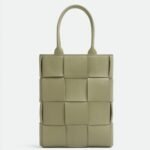 Fake Bottega Veneta Cassette Mini Tote Bag Travertine