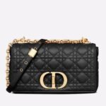 Dior Caro Medium Bag Fake in Black