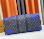 Louis Vuitton Monogram Eclipse Keepall 55 Bandouliere Travel Bag In Blue Sunrise - Image 3