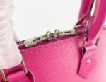 Louis Vuitton Epi Leather Alma PM Handbag In Pondichery Pink With Jacquard Strap - Image 2