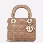 Dior Lady Dior Mini Bag Replica with Chain in Blush