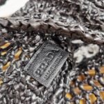 Prada Small Tote Bag Replica in Black Woven Raffia - Image 5