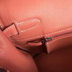 Crevette Shade Premium Knockoff Hermes Birkin 35cm Bag - Image 8
