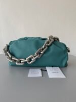 Faux Bottega Veneta The Chain Pouch Bag Lake Green - Image 4