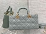 Dior Lady D-Joy Medium Bag Fake in Grey Patent Cannage Calfskin - Image 4
