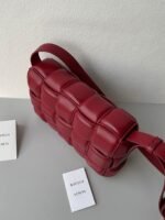 Top Quality Faux Bottega Veneta Padded Cassette Bag In Dark Red - Image 8