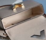Louis Vuitton Epi Leather Twist MM Handbag In Galet Gray With Embroidered Strap - Image 8