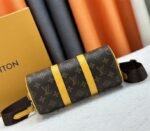 Louis Vuitton Monogram Macassar Canvas Keepall Bandouliere 25 In Safran Yellow - Image 5