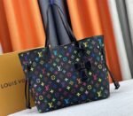 Louis Vuitton X TM Multicolored Neverfull MM In Black - Image 2
