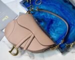 Dior Saddle Bag Fake in Blush Grained Calfskin - Image 2