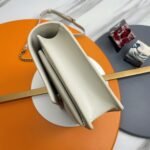 Knockoff Saint Laurent Sunset Medium Top Handle Bag White Calfskin - Image 3