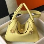 Replica Hermes Lindy bag 26cm in jaune poussin