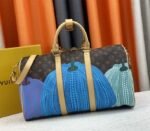 Louis Vuitton X YK Monogram Canvas Keepall 45 Luggage In Pumpkin - Image 4