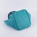 Turquoise replica Hermes Picotin Lock handbag - Image 5