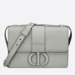Dior 30 Montaigne Medium Bag Replica in Grey Ultramatte Grained Calfskin
