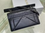 Dior 30 Montaigne Chain Bag with Handle Fake in Black Lambskin - Image 5