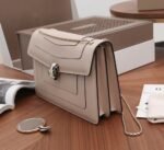 Replica Bvlgari Serpenti Forever Large Shoulder Bag Beige Calfskin - Image 2