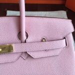 Pink Knockoff Hermes Birkin 40cm Bold Handbag - Image 7