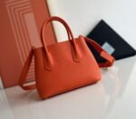 Orange Prada Double Mini Bag Knockoff - Image 9