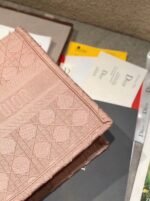 Dior Medium Book Tote Bag Knockoff in Pink Cannage Embroidered Canvas - Image 5