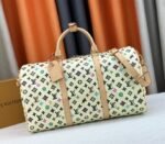 Louis Vuitton Monogram Craggy Keepall Travel 50 Bag In Vanilla