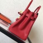Red Luxury Knockoff Hermes Birkin 30cm Purse - Image 4