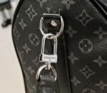 Louis Vuitton Taiga Leather Keepall Bandouliere 50 Travel Bag In Black - Image 8