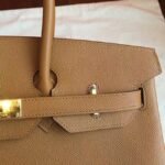 Brown Luxury Replica Hermes Birkin 35cm Handbag - Image 6