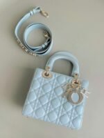 Dior Small Lady Dior My ABCDior Bag Replica in Placid Blue - Image 7