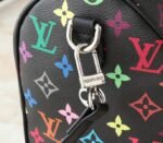 LV X TM Multicolored Speedy Bandouliere 25 In Black - Image 7