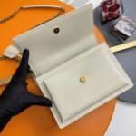 Knockoff Saint Laurent Sunset Medium Chain Bag White Calfskin - Image 10