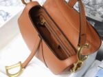 Dior Saddle Bag Replica in Dark Tan Grained Calfskin - Image 6