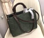 Louis Vuitton Econyl Regenerated Nylon Onthego GM Tote In Khaki Green - Image 3