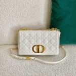 Dior Caro Medium Bag Replica in White - Image 6