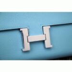 Light blue fake Hermes Constance wallet - Image 7