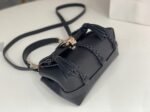 Top Quality Fake Chloe Penelope Mini Shoulder Bag in Black Grained Calfskin - Image 5