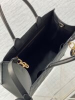 Dior Medium Book Tote Bag Fake with Strap in Black - Image 3